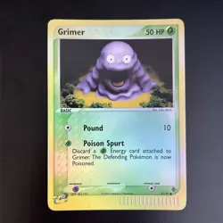 Pokemon TCG Grimer EX Dragon 57/97 Reverse Holo Common LP-NM - Image 1
