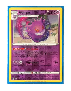 Gengar 085/202 2020 Pokemon SWSH01 Sword & Shield Base Set Reverse Holo Rare NM - Image 1