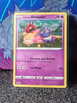 Pokemon TCG Galarian Slowpoke Holo SWSH126 Sword & Shield Promo - Image 1