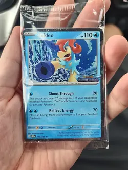 Pokemon Keldeo Chaos Rising PROMO 019/086 Basic Aqua 110 HP Card English SEALED - Image 2