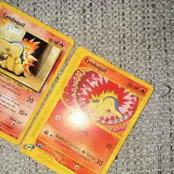 Nintendo Pokemon TCG Cyndaquil 3-Card Lot Neo Genesis/Aquapolis 2000 EN - Image 3