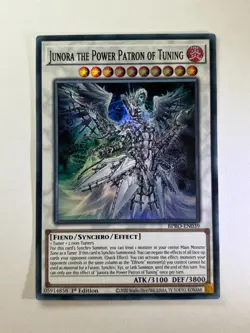 Junora the Power Patron of Tuning BPRO-EN039 Super Rare 1st Ed YuGiOh Card NM - Image 1