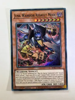 Junk Warrior/Assault Mode BPRO-EN007 Super Rare 1st Edition YuGiOh Card NM - Image 1