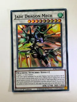 Jade Dragon Mech BPRO-EN082 Super Rare 1st Edition YuGiOh Card NM - Image 1