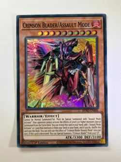 Crimson Blader/Assault Mode BPRO-EN008 Super Rare 1st Edition YuGiOh Card NM - Image 1
