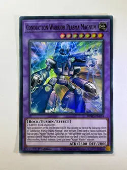 Conduction Warrior Plasma Magnum BPRO-EN034 Super Rare 1st Ed YuGiOh Card NM - Image 1