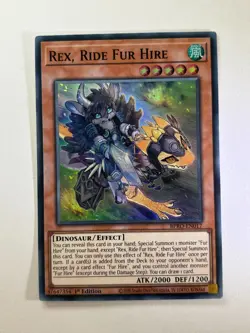 Rex, Ride Fur Hire BPRO-EN017 Super Rare 1st Edition YuGiOh Card NM - Image 1