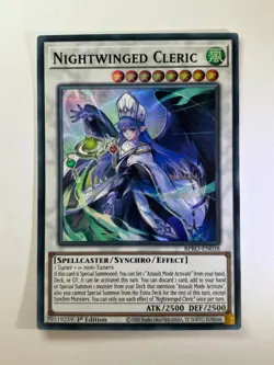 Nightwinged Cleric BPRO-EN038 Super Rare 1st Edition YuGiOh Card NM - Image 1