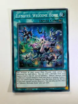 Elfnotes: Welcome Home BPRO-EN056 Super Rare 1st Edition YuGiOh Card NM - Image 1