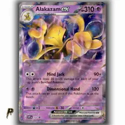Pokemom Scarlet & Violet Promo Alakazam ex SVP 050 Holo Card NM - Image 1