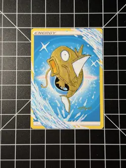 Shiny MAGIKARP Hand Painted 1/1 Altered Art Pokemon Energy Card Teeroy.Art - Image 1