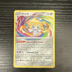 Pokemon Jirachi Amazing Rare Holo 119/185 Vivid Voltage 70 HP English Card - Image 1