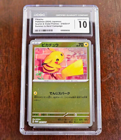 CGC 10 Pikachu 216/SV-P Japanese 2024 Sv-P Promotional Cards Holo Promo - Image 1