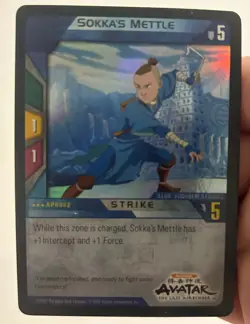 Sokka’s Mettle Holo Card Upper Deck Avatar The Last Airbender Card Series Rare! - Image 1