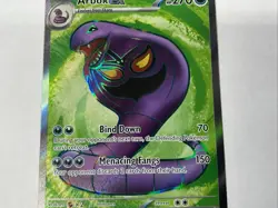 Pokemon TCG Arbok EX Full Art Ultra Rare Holo Card 185/165 Scarlet & Violet 151 - Image 3