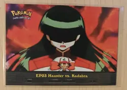 2000 Topps Series 2 TV Pokemon Animation EP23 Haunter vs. Kadabra Pristine Card - Image 1
