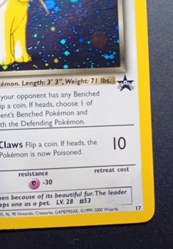 Pokemon Card: Wizards Black Star Promo Holo: Dark Persian 17 - Image 5