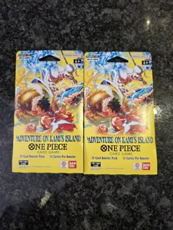 Lot Of 2, One Piece OP-15 Adventure on Kami's Island Booster Pack Factory Sealed - Image 1