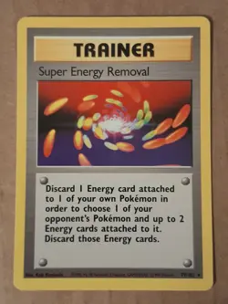 Pokemon Super Energy Removal 79/102 Base Set Unlimited Rare LP See Pictures - Image 1