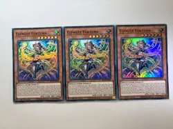 3 x Elfnote Fortuna BPRO-EN012 Super Rare 1st Edition YuGiOh Playset NM - Image 1