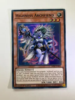 Highness Archfiend BPRO-EN016 Super Rare 1st Edition YuGiOh Card NM - Image 1
