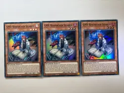 3 x GMX Researcher Selande BPRO-EN090 Super Rare 1st Edition YuGiOh Playset NM - Image 1