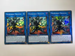 3 x Trisborrel Dragon BPRO-EN048 Super Rare 1st Edition YuGiOh Playset NM - Image 1