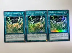 3 x GMX Applied Experiment #55 BPRO-EN096 Super Rare 1st Ed YuGiOh Playset NM - Image 1