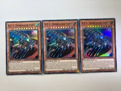 3 x B.E.S. Derringer Core BPRO-EN021 Super Rare 1st Edition YuGiOh Playset NM - Image 1