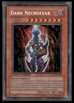 Yu Gi Oh! Dark Necrofear Limited Edition MC1 EN005 Secret Rare Holo - Image 1