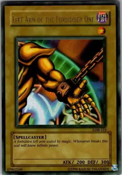 Left Arm of the Forbidden One LOB-123 2002 Original Ultra Rare Unlimited YUGIOH - Image 1
