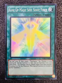 Yugioh Rank-Up-Magic Soul Shave Force WIRA-EN028 Super Rare 1st Edition NM - Image 1