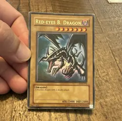 Yugioh Red-Eyes B. Dragon LOB-070 Ultra Rare Holo Unlimited EN ATK/DEF 2400 - Image 1