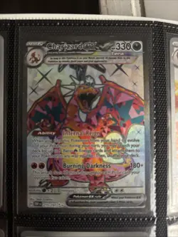 Pokemon TCG Obsidian Flames Charizard EX 215/197 Ultra Rare Near Mint Condition - Image 1