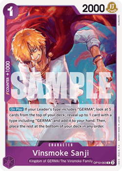 One Piece TCG OP10-063 (ENG) / Vinsmoke Sanji / Royal Blood - Image 1