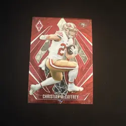 2025 Panini Phoenix Christian McCaffrey Red Seismic /99 No. 34 - Image 1