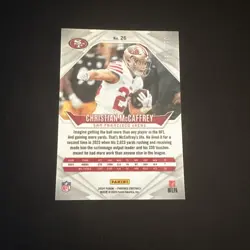 2025 Panini Phoenix Christian McCaffrey Red Seismic /99 No. 34 - Image 2