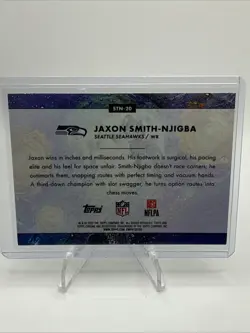 2025 Topps Cosmic Chrome Stars in the Night Jaxon Smith-Njigba Seahawks SP - Image 2