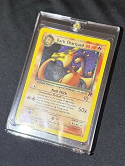 Wizards of the Coast Pokemon TCG Dark Charizard 4/82 Team Rocket Holo Rare 80 HP - Image 1