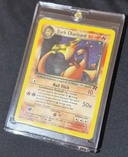 Wizards of the Coast Pokemon TCG Dark Charizard 4/82 Team Rocket Holo Rare 80 HP - Image 2