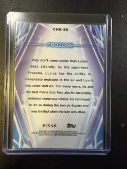 2026 Topps Disney Neon Frozone Orange Wave /25 The Incredibles CNE-56 SSP - Image 2