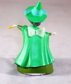 vintage Disney GREEN FAIRY "FAUNA" The Sleeping Beauty 2.5" Figurine Cake Topper - Image 2