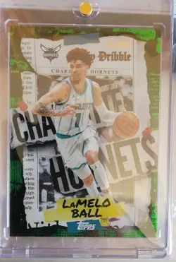 2025-26 Topps - The Daily Dribble LaMelo Ball #DD-25 Green Rainbow /99 - Image 1