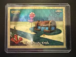 2025 Topps Chrome SpongeBob The Krusty Krab Superfractor 1/1 - Image 1