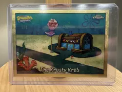 2025 Topps Chrome SpongeBob The Krusty Krab Superfractor 1/1 - Image 3