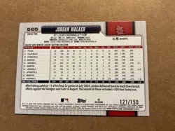 2026 Topps Series 2 Jordan Walker #565 Blue Foil /150 St. Louis Cardinals - Image 2