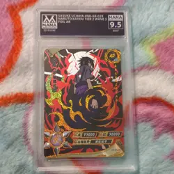 Kayou Naruto Sasuke Uchiha AR Foil NR-AR-029 Tier 2 Wave 3 Chinese MANA 9.5 - Image 1