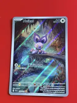 Pokemon Noibat TCG Illustration Rare Holo Card 169/159 S&V Journey Together - Image 1