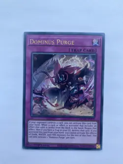 MZMU-EN125 Dominus Purge : Ultra Rare 1st Edition Mint YuGiOh Card - Image 1
