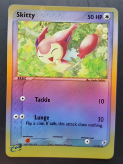 Skitty 71/109 - EX Ruby and Sapphire Reverse Holo Pokemon TCG 2003 eSeries - NM - Image 1